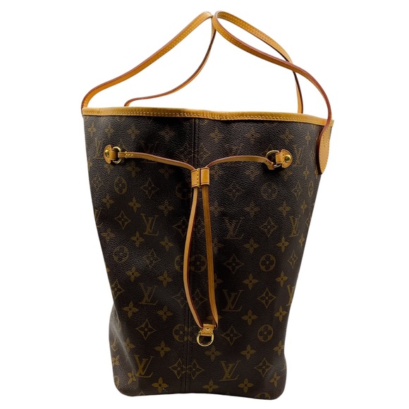 LOUIS VUITTON BROWN MONOGRAM CANVAS NEVERFULL GM TOTE BAG - Picture 2 of 16